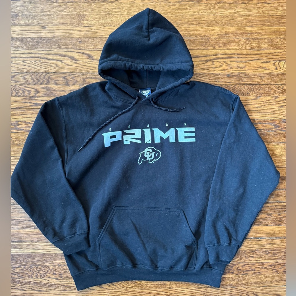 #602 DEION SANDERS COACH PRIME  COLORADO BUFFALOES (BLUE 84) HOODED SWEATSHIRT